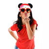 Santa Hat Minnie Sun-Staches®